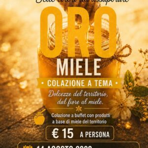 Locandina Oro Miele — I 7 Colori di Fanesia 2026